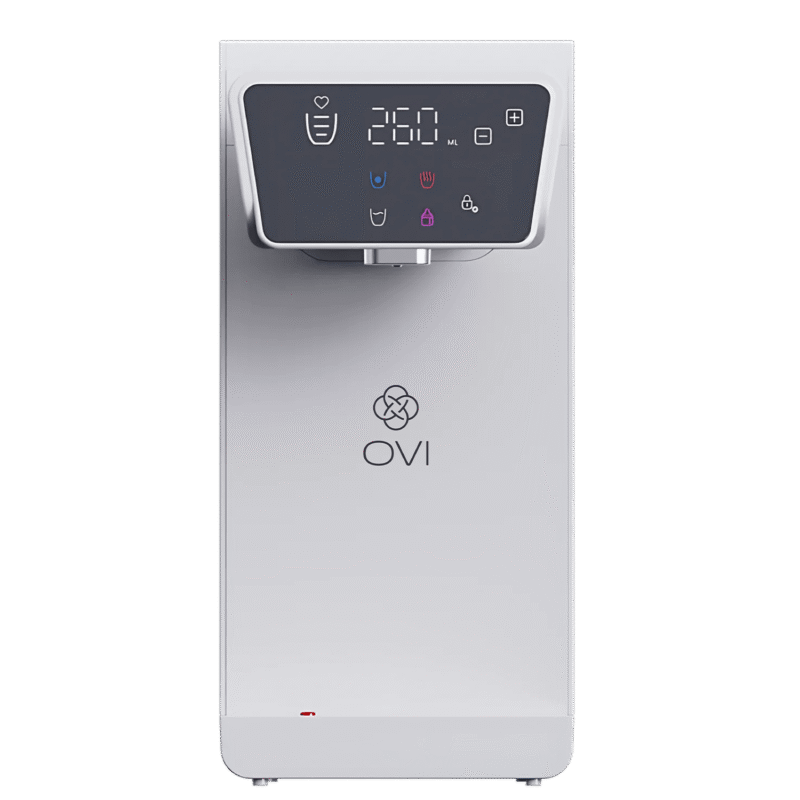 OVI II – Weiß – Wasserfilter-Spender – Vorderseite