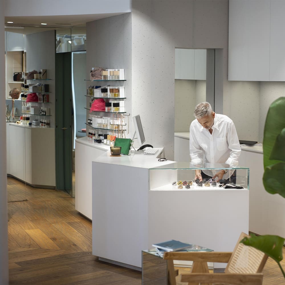 Espace de vente et comptoir de boutique