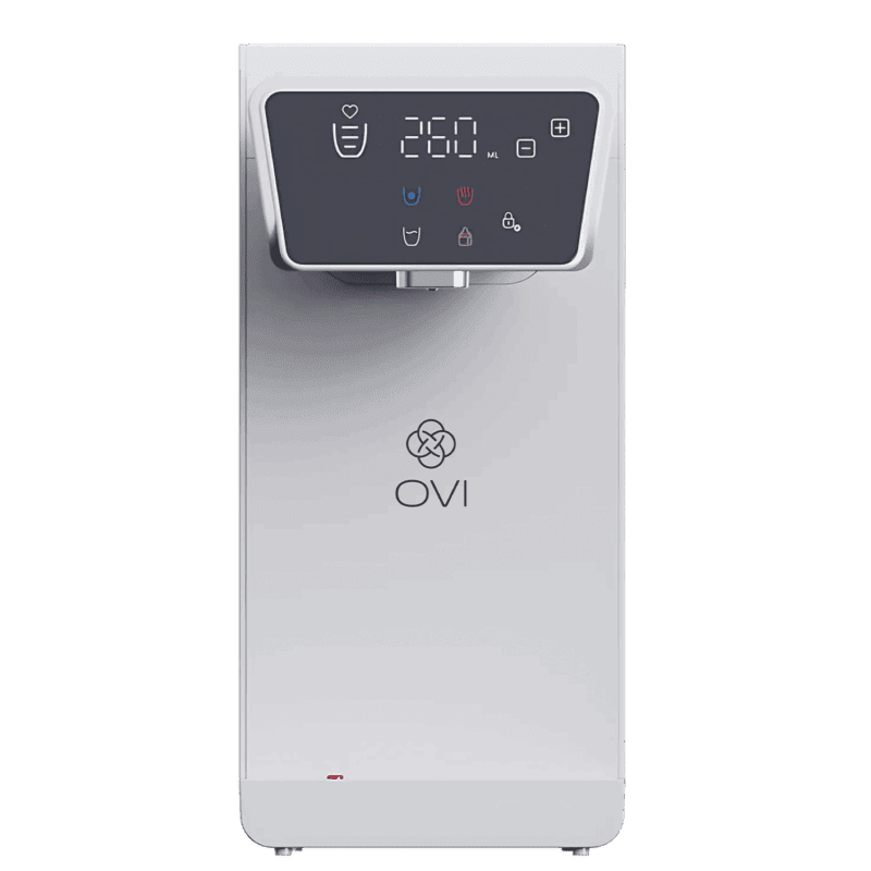 OVI II - Blanc - Fontaine à eau filtrante - Face