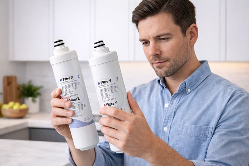 Changement des filtres sur l&rsquo;OVI I